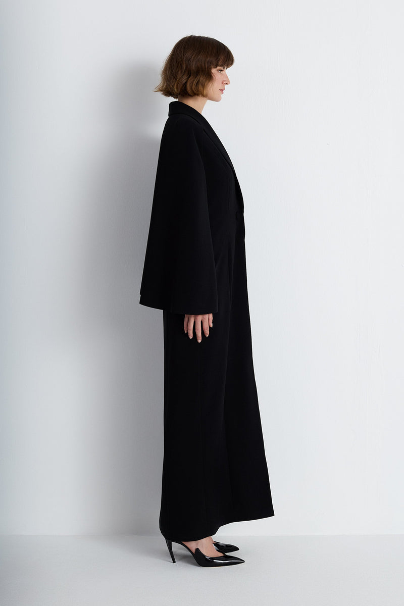 Nean Long Black Blazer Dress Black
