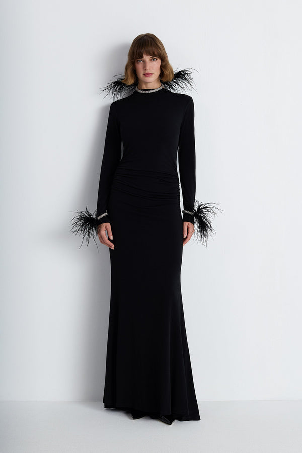 Nean Bodycon Jersey Dress Black