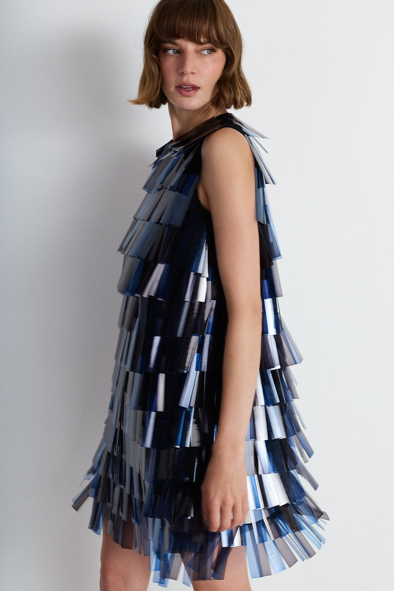 Nean Sequin Mini Dress Navy