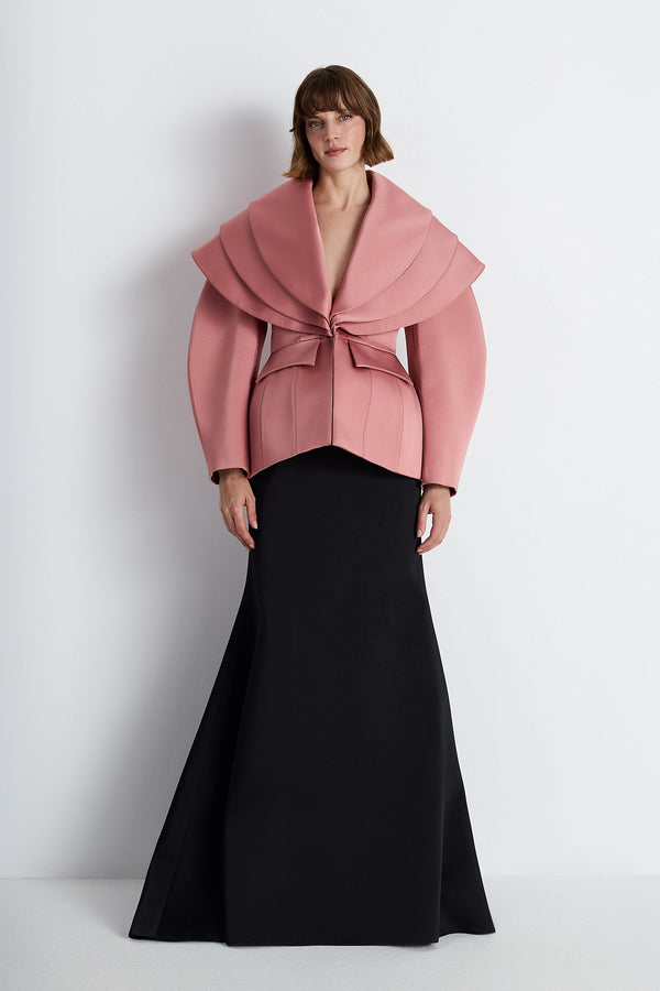 Nean Sculptural Collar Jacket Light Pink