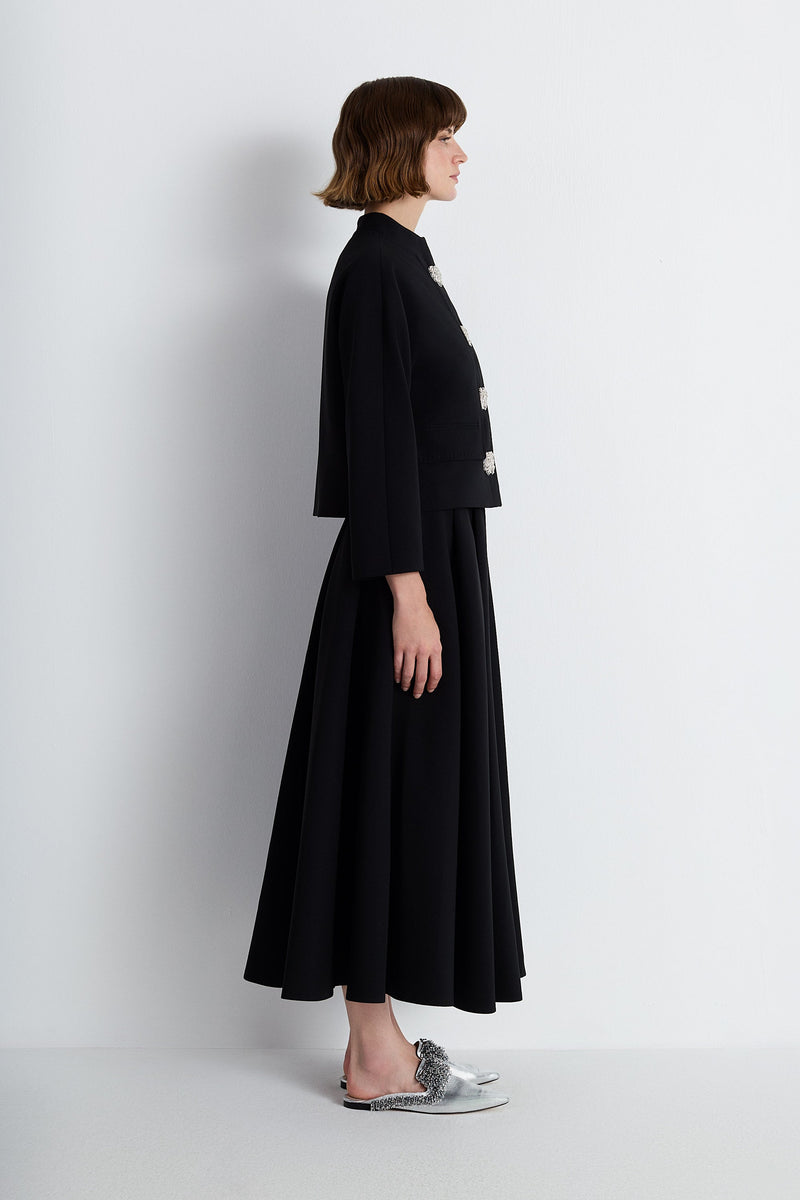 Nean Embellished Bow Jacket Black