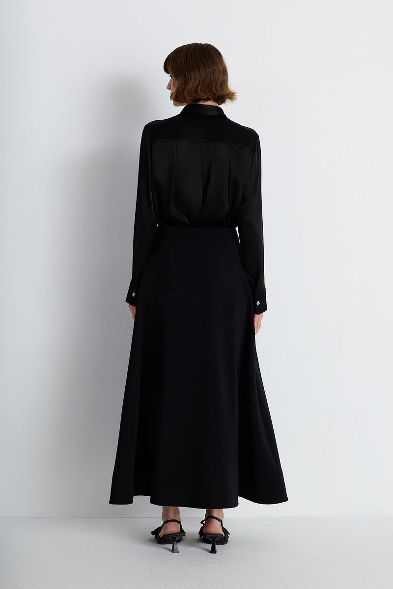 Nean Bow-Embellished Shirt Black