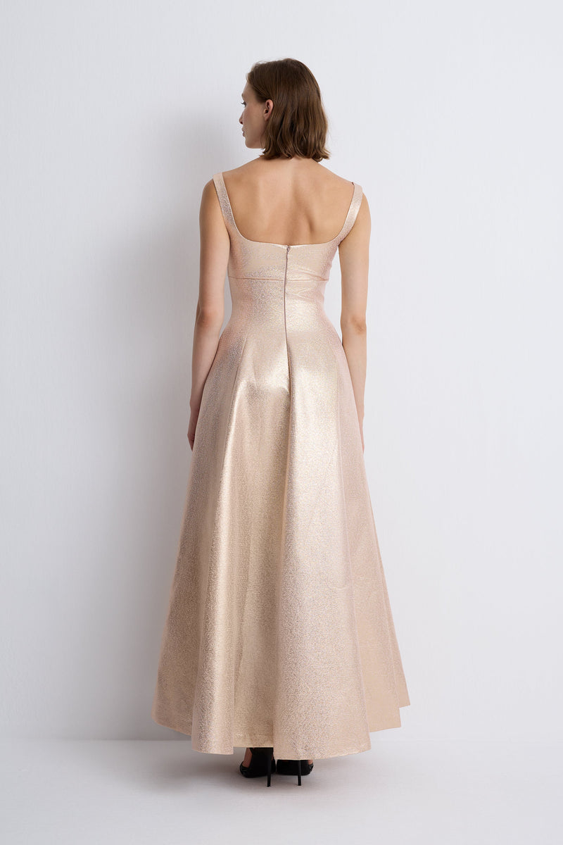 Nean Rose Gold Evening Gown Rose Gold