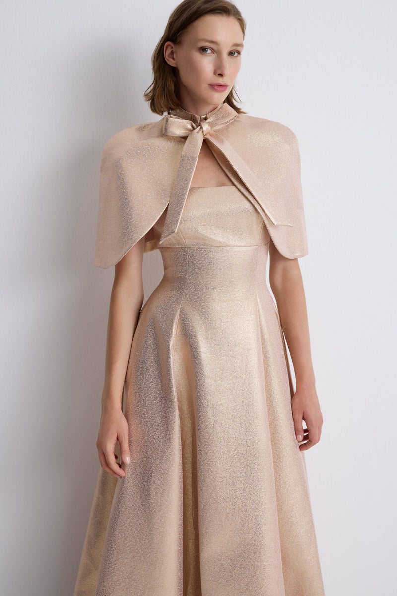 Nean Rose Gold Bolero Cape  Rose Gold