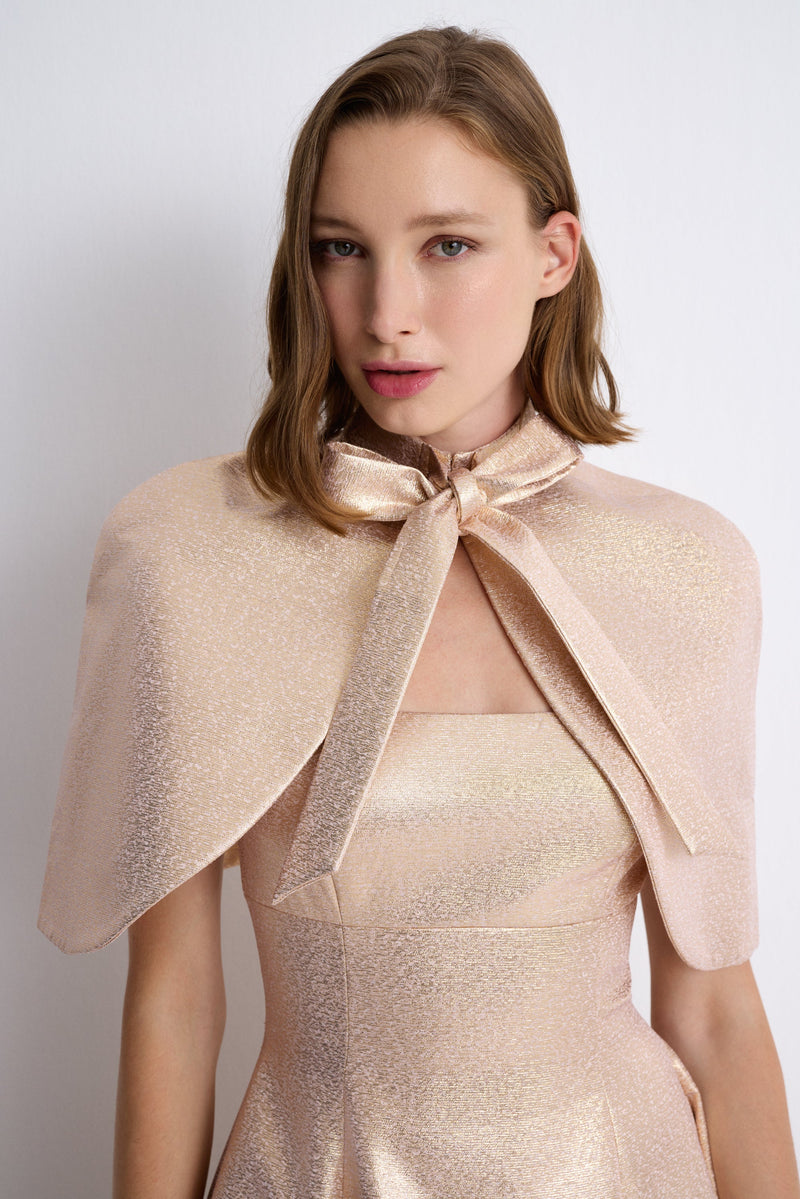 Nean Rose Gold Bolero Cape  Rose Gold