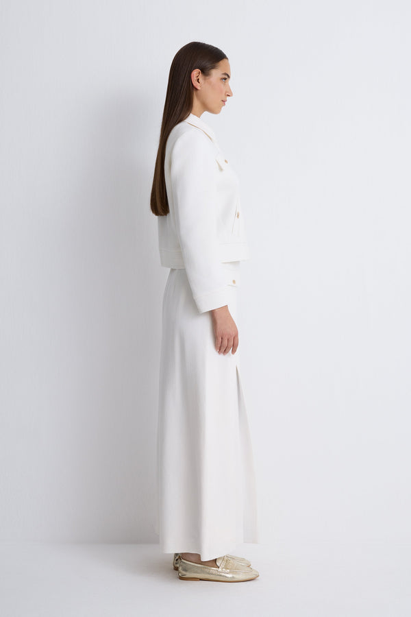Nean Tailored Maxi Skirt
 Ecru