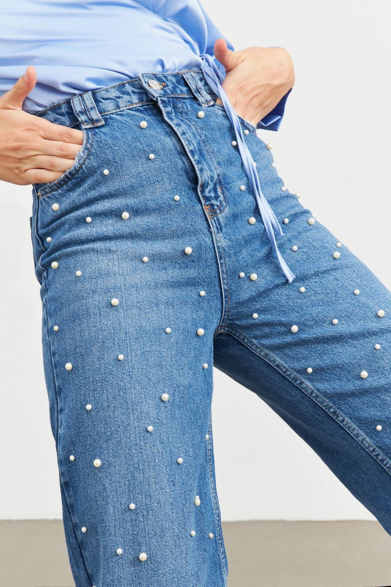 Setre Denim Pearl Trousers Blue