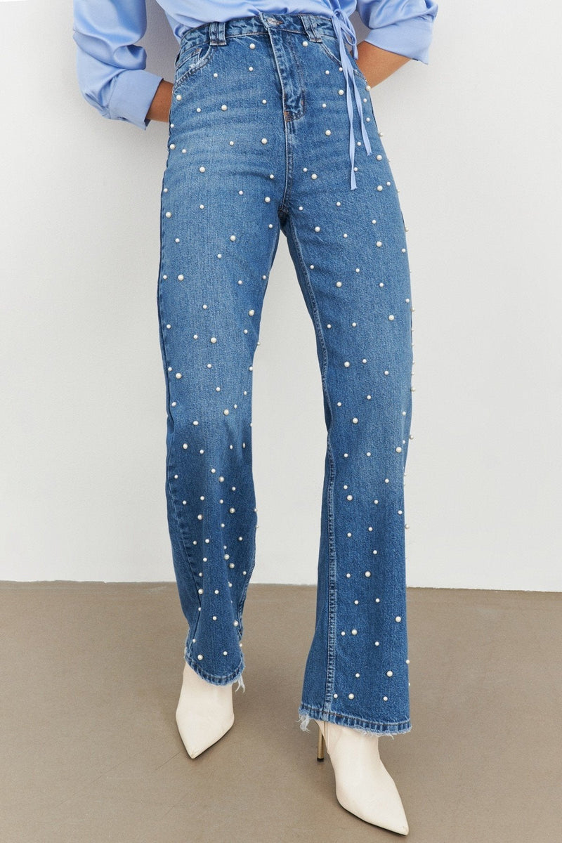 Setre Denim Pearl Trousers Blue