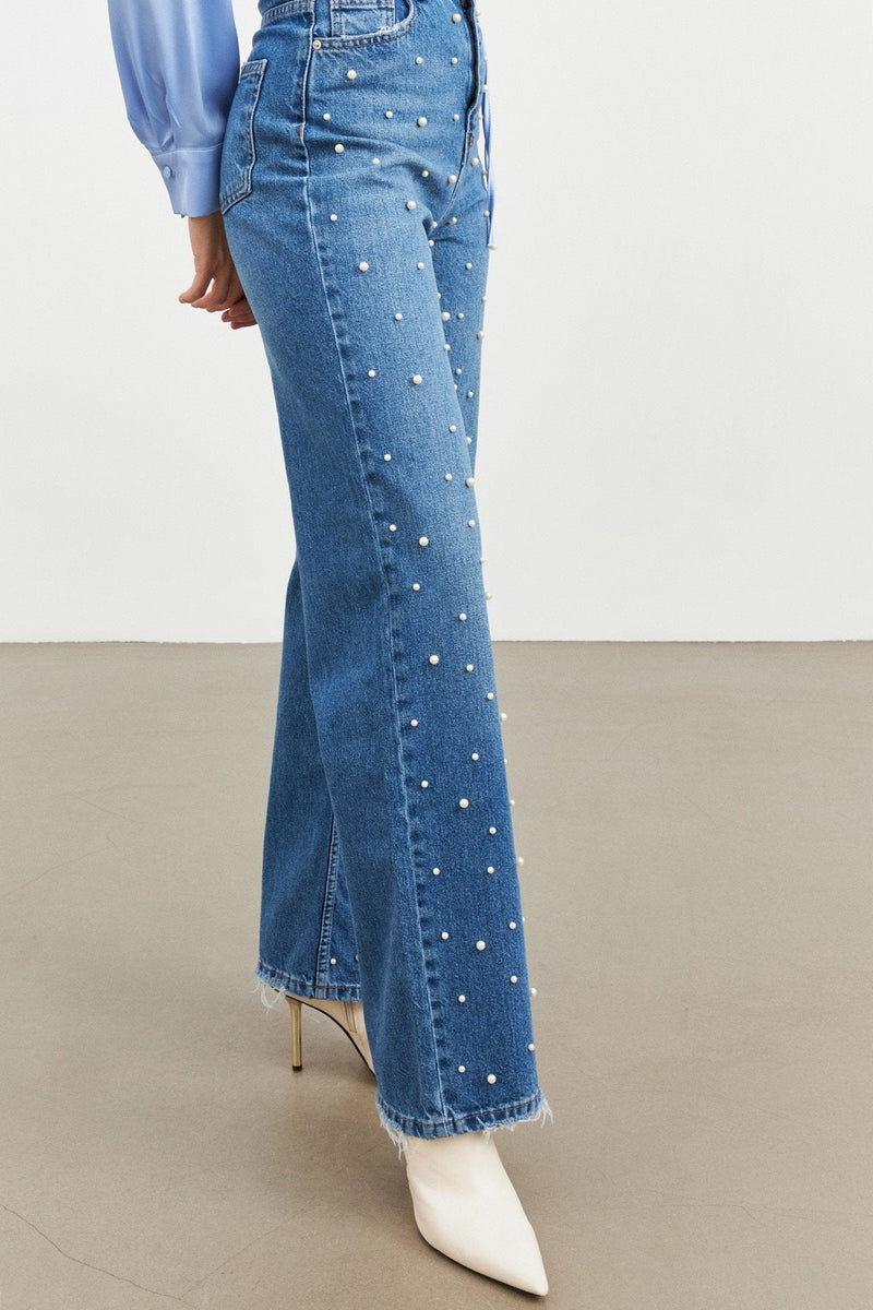 Setre Denim Pearl Trousers Blue