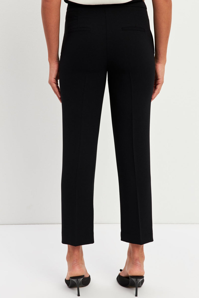 Setre Slim Fit Solid Trousers Black