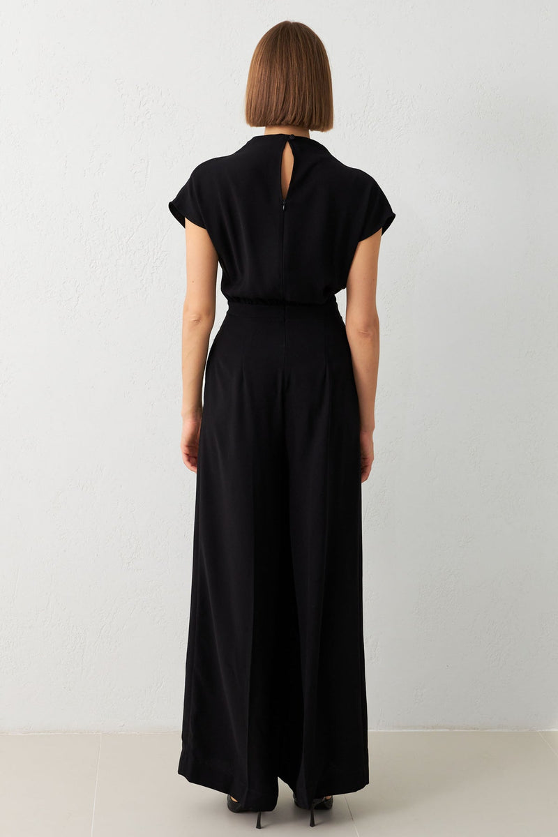 Setre Jumpsuit With Gather Detail At Waist Black