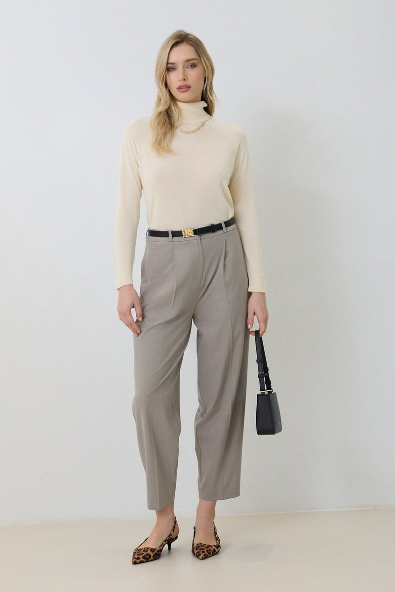 Setre Waist And Pleat Detailed Trousers Mink