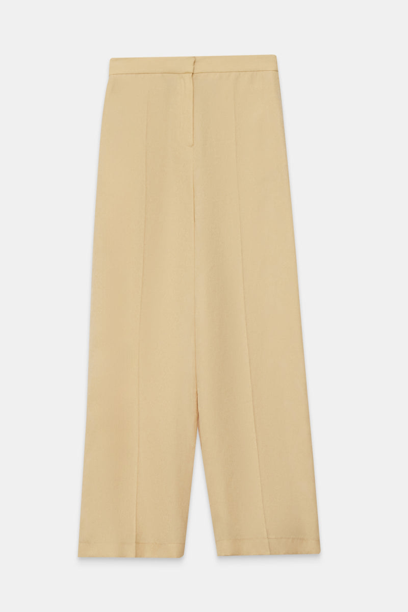 Setre Relaxed Cut Patterned Trousers Light Yellow