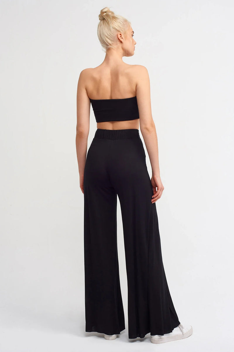 NU Wide Leg Trouser Black