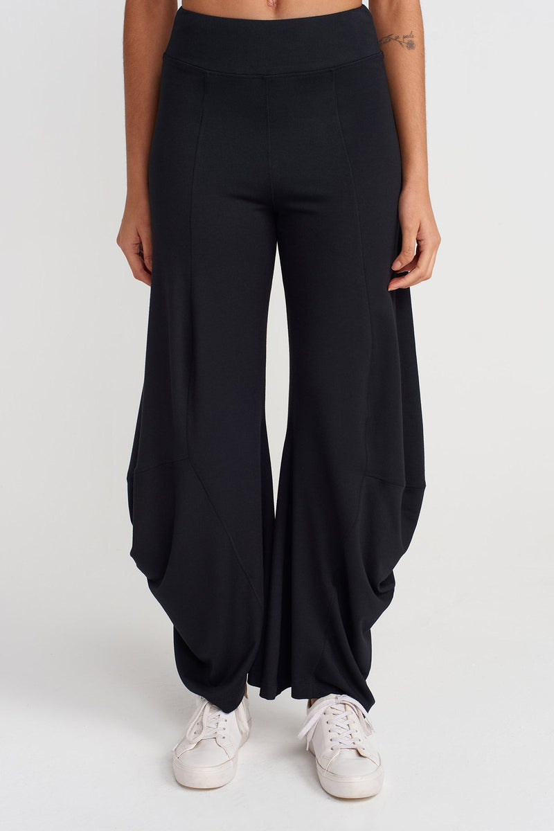 NU Draped Trousers Black