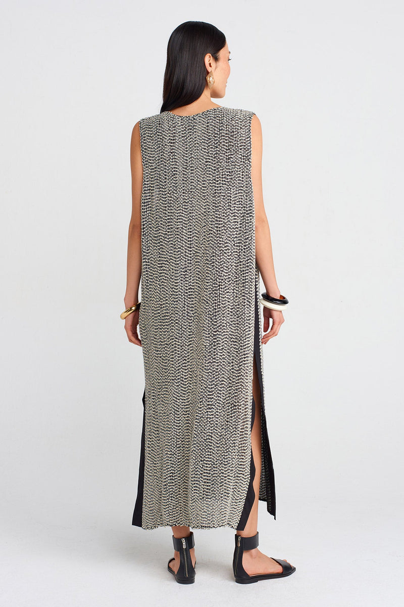 NU Hand-Beaded Chic Dress Black