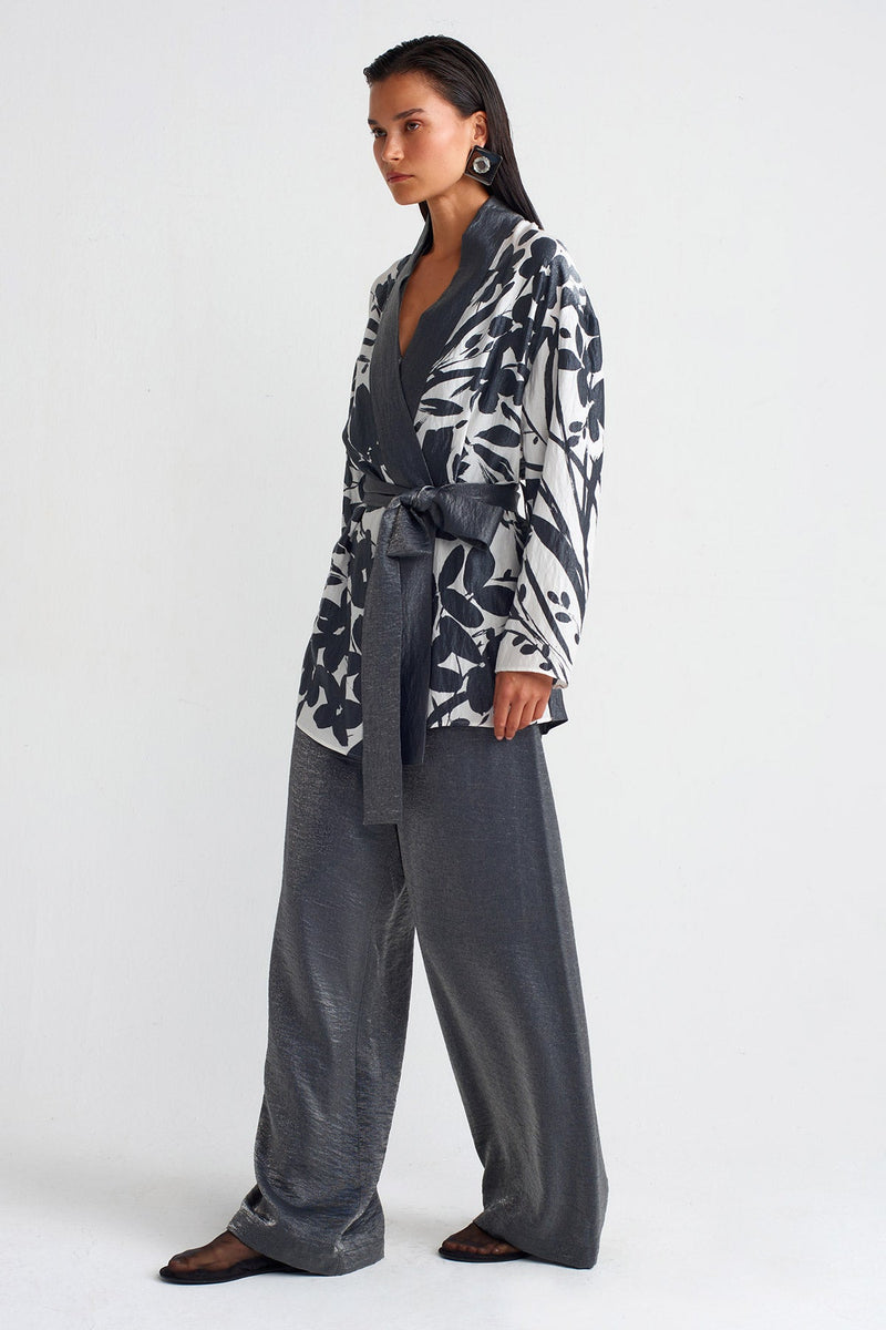 NU Printed Short Kimono Multi Color