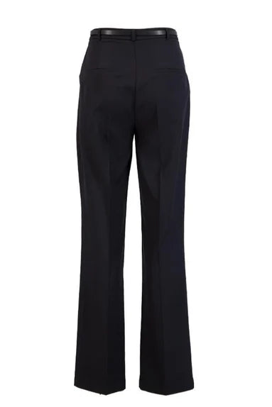 Setre Belt Detail Pleated Trousers Black