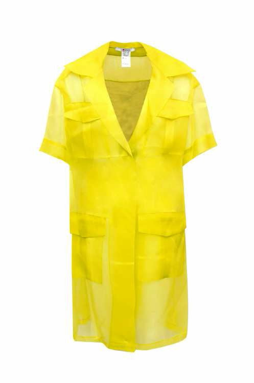 Exquise Shirt 4 Pkt S/Sl Yellow