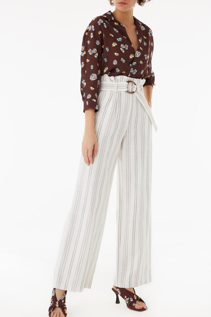 Exquise Trouser Stripe Print - Wardrobe Fashion