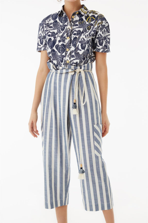 Exquise Trouser Stripe Print - Wardrobe Fashion