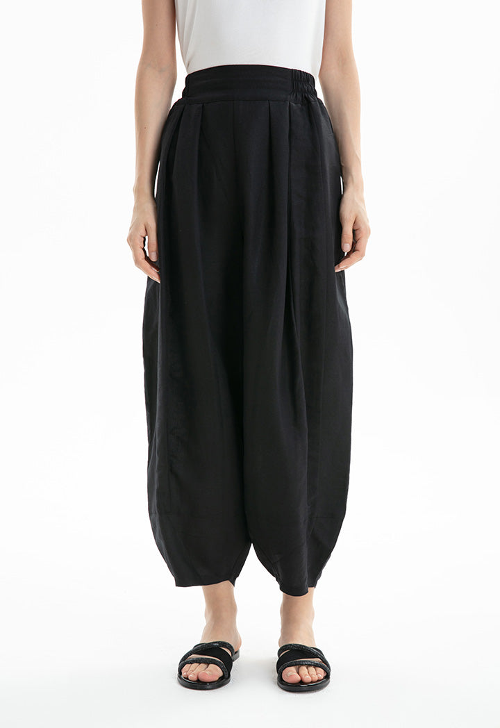 Choice Loose Cut Elasticated Waist Pants Black