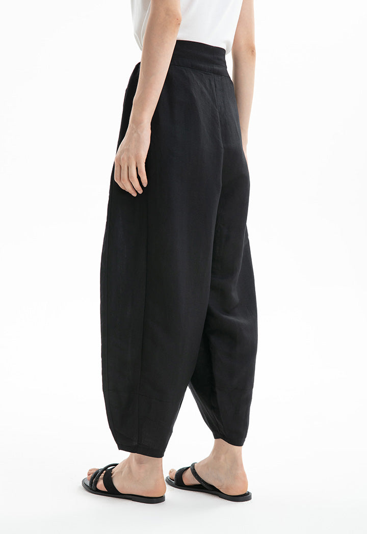 Choice Loose Cut Elasticated Waist Pants Black