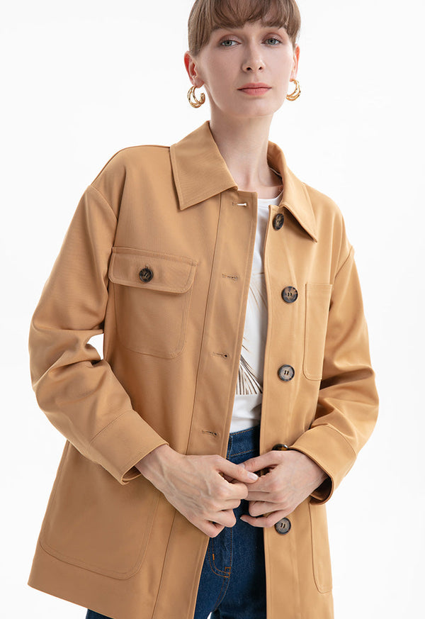 Choice Four Pocket Outer Jacket Oil