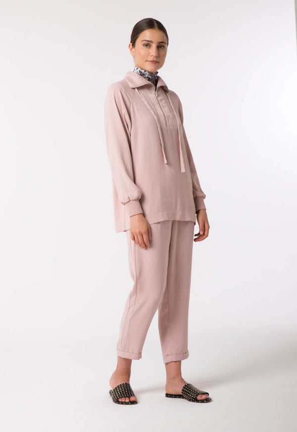 Choice Casual Crepe Trouser Blush Light