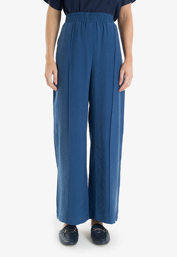 Choice Wide Leg Comfy Trouser Navy