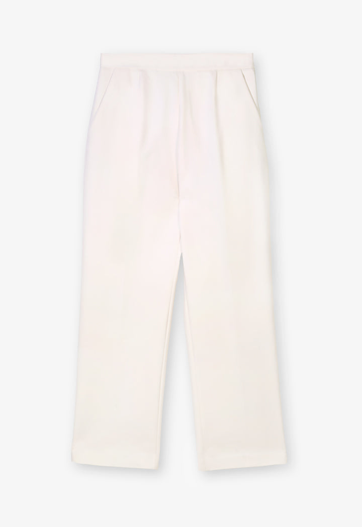 Choice Wide Leg High Waist Trousers Sand