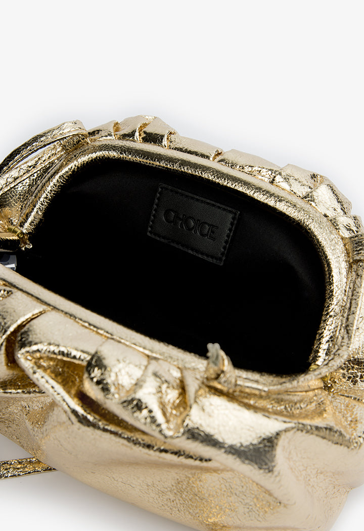 Choice Glittery Hobo Bag Gold