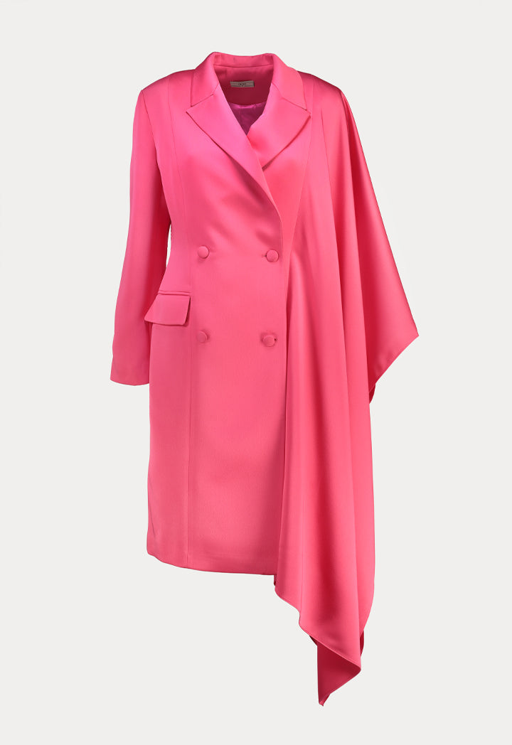 Choice Blazer Style Dress Fushia