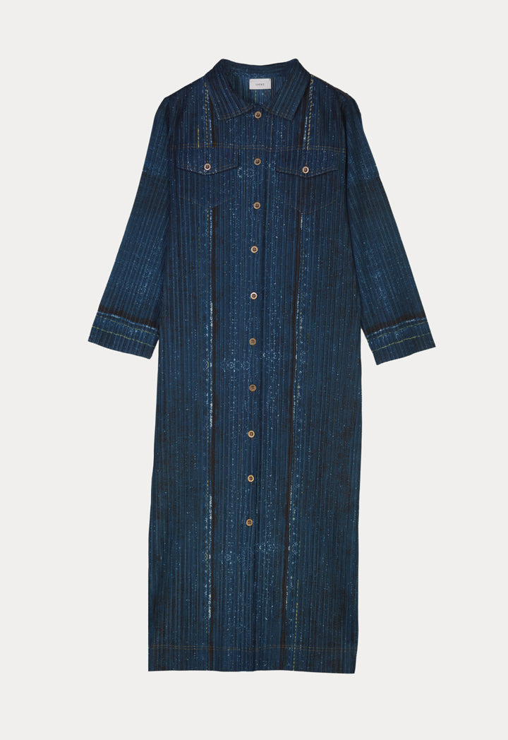 Choice Shirt Dress With Contrast Buttons Navy