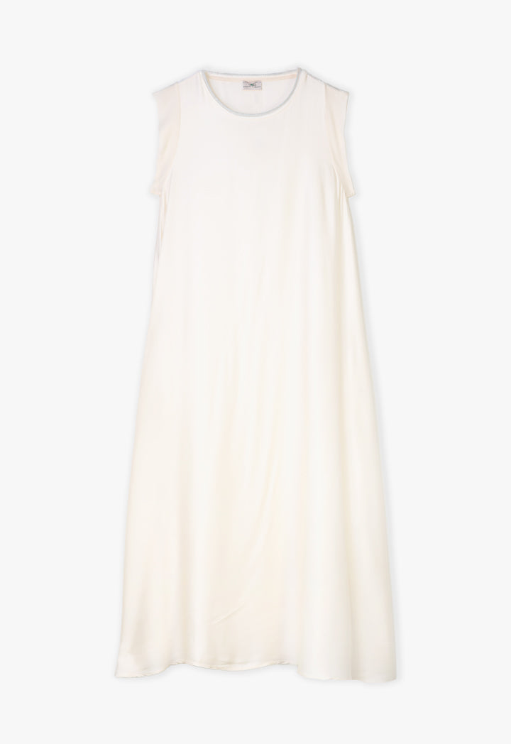 Choice Sleeveless Maxi Dress Offwhite