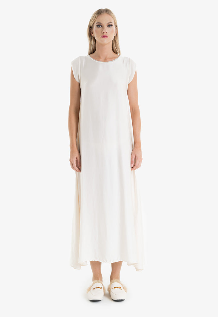 Choice Sleeveless Maxi Dress Offwhite