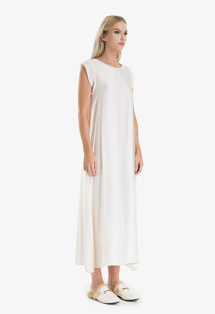 Choice Sleeveless Maxi Dress Offwhite