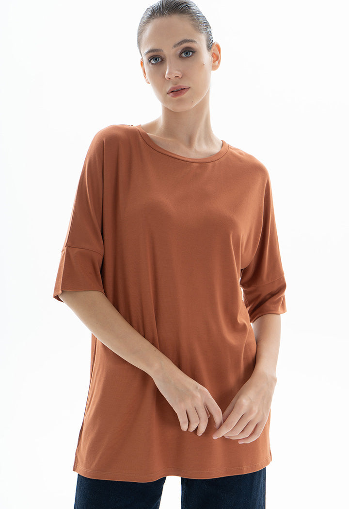 Choice Basic T-Shirt Brown