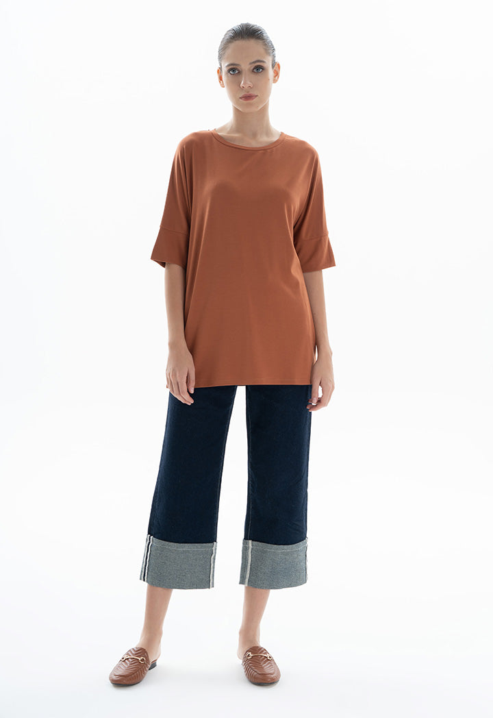 Choice Basic T-Shirt Brown