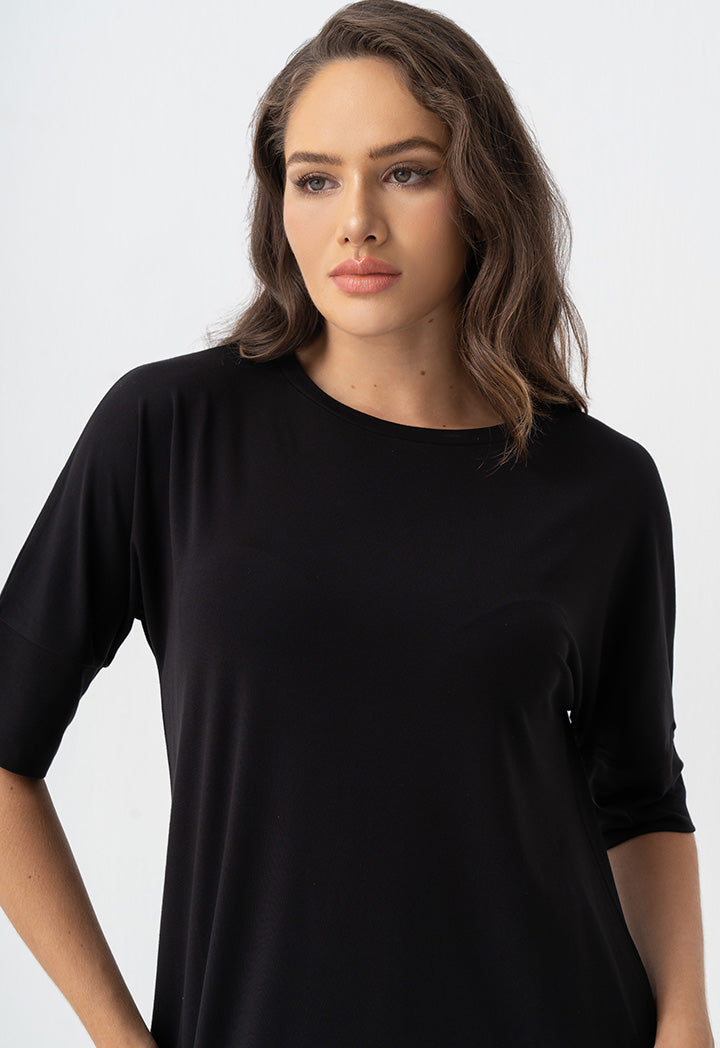 Choice Basic Crew Neck T-Shirt Black