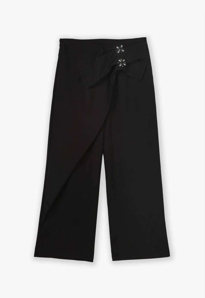 Choice Trouser With Embellished Detail Black