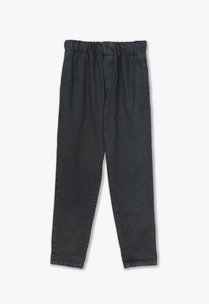 Choice Solid Denim Trousers Black