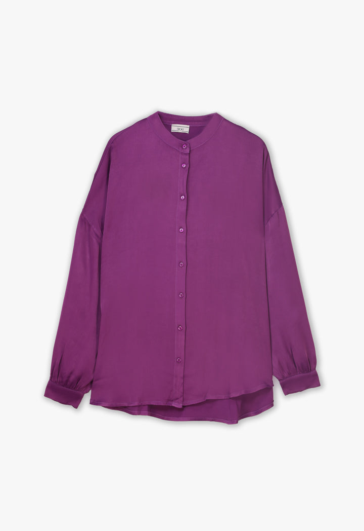 Choice Round Band Solid Shirt Fushia