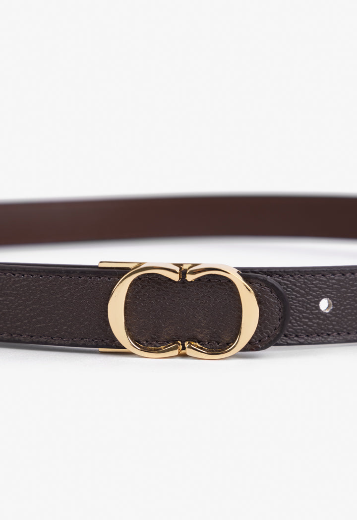 Choice Monogram Buckle Belt Brown