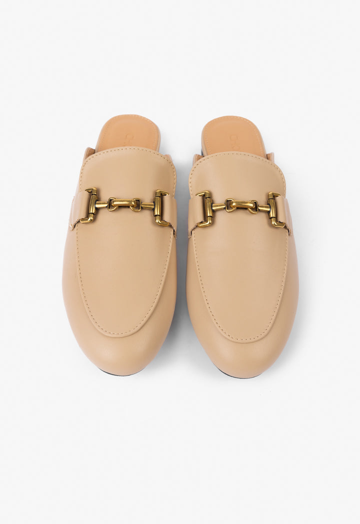 Choice Solid Horse Bit Mules Beige