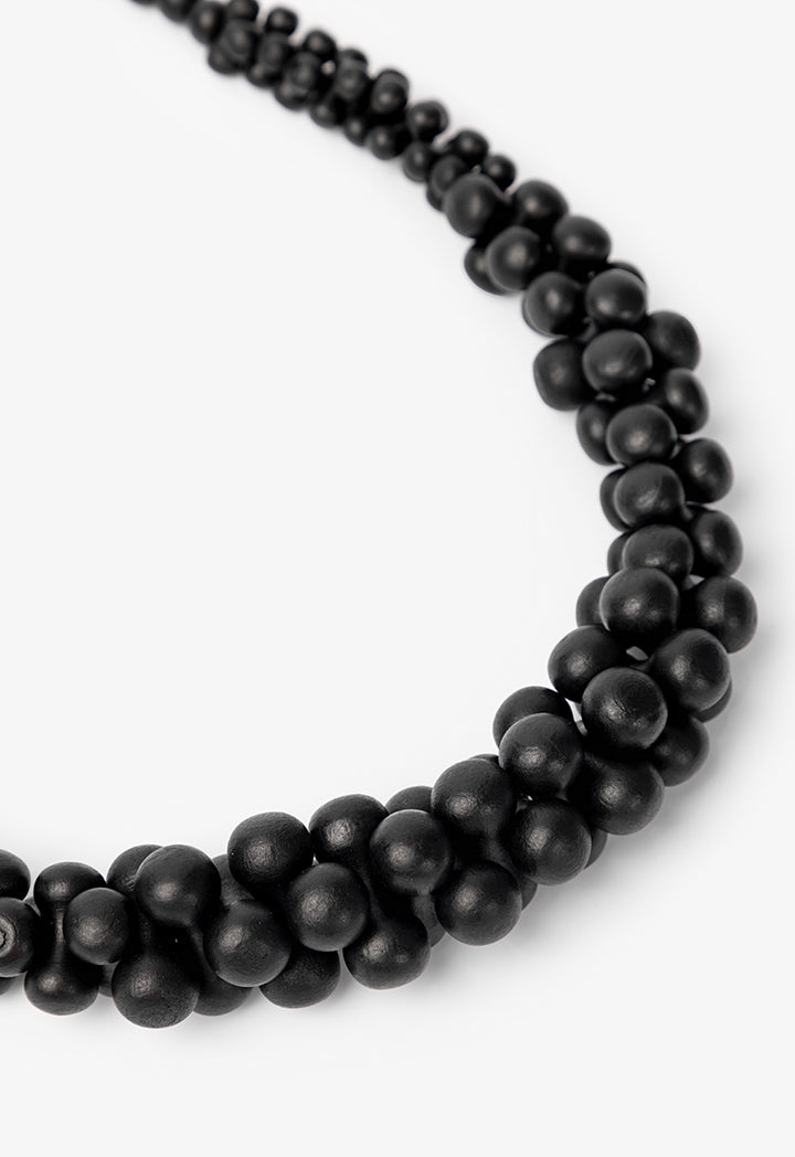 Choice Beads Detailed Necklace Black