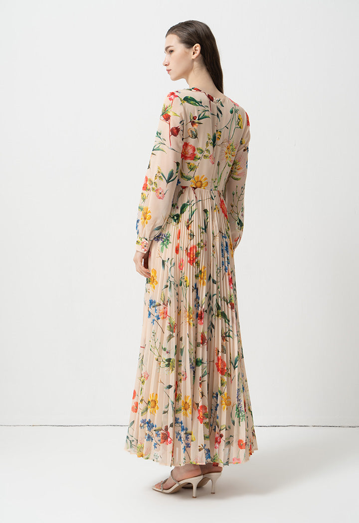 Choice Printed Floral Maxi Dress Print