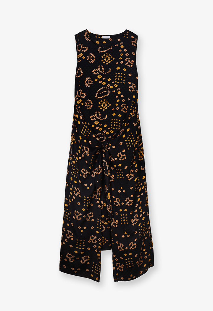 Choice Printed Sleeveless Maxi Dress Printed Multi