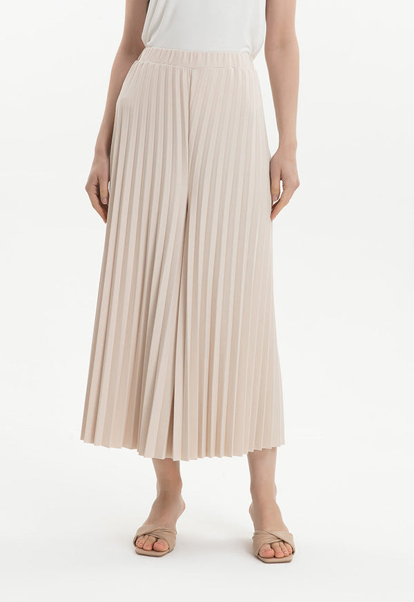 Choice Pleated Trouser Beige
