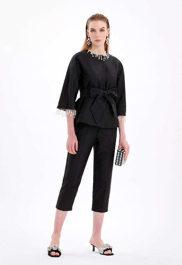 Choice Long Solid Formal Trouser Black